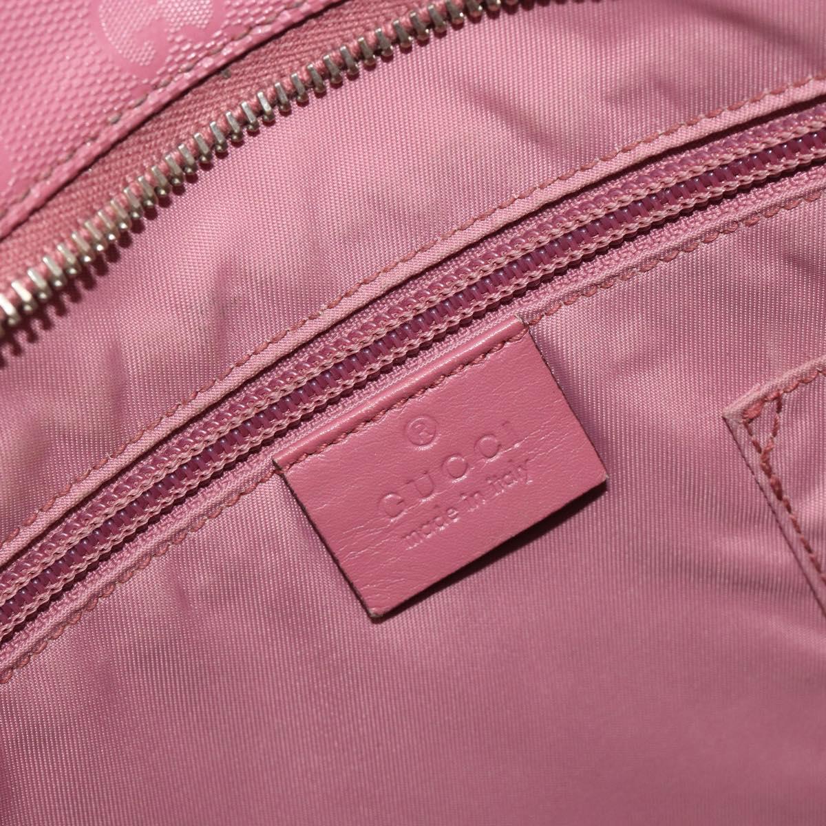 GUCCI GG Implementation Shoulder Bag PVC Leather Purple Gold 201446 Auth 198663A