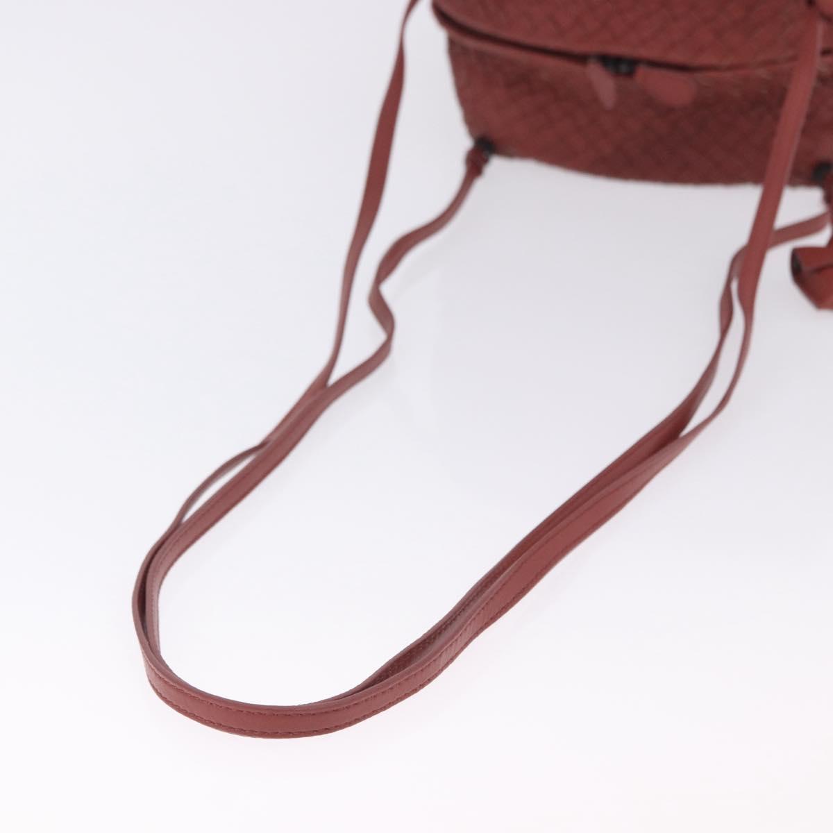 BOTTEGA VENETA INTRECCIATO Shoulder Bag Leather Brown Auth 198664V