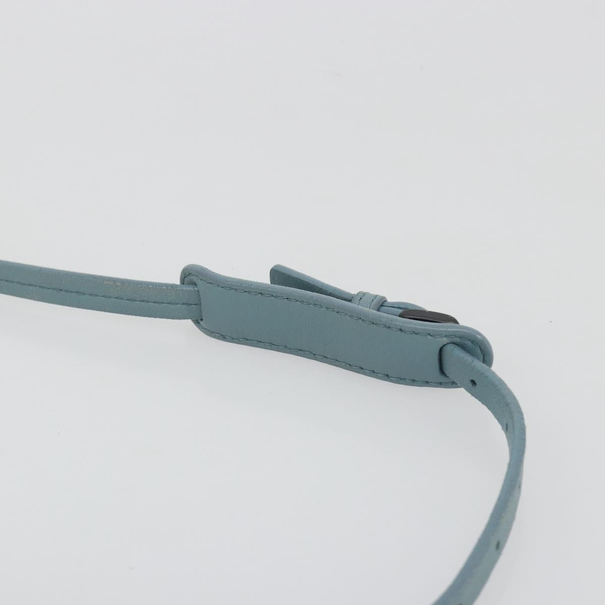 BOTTEGA VENETA INTRECCIATO Shoulder Bag Leather Light Blue Auth 198667A