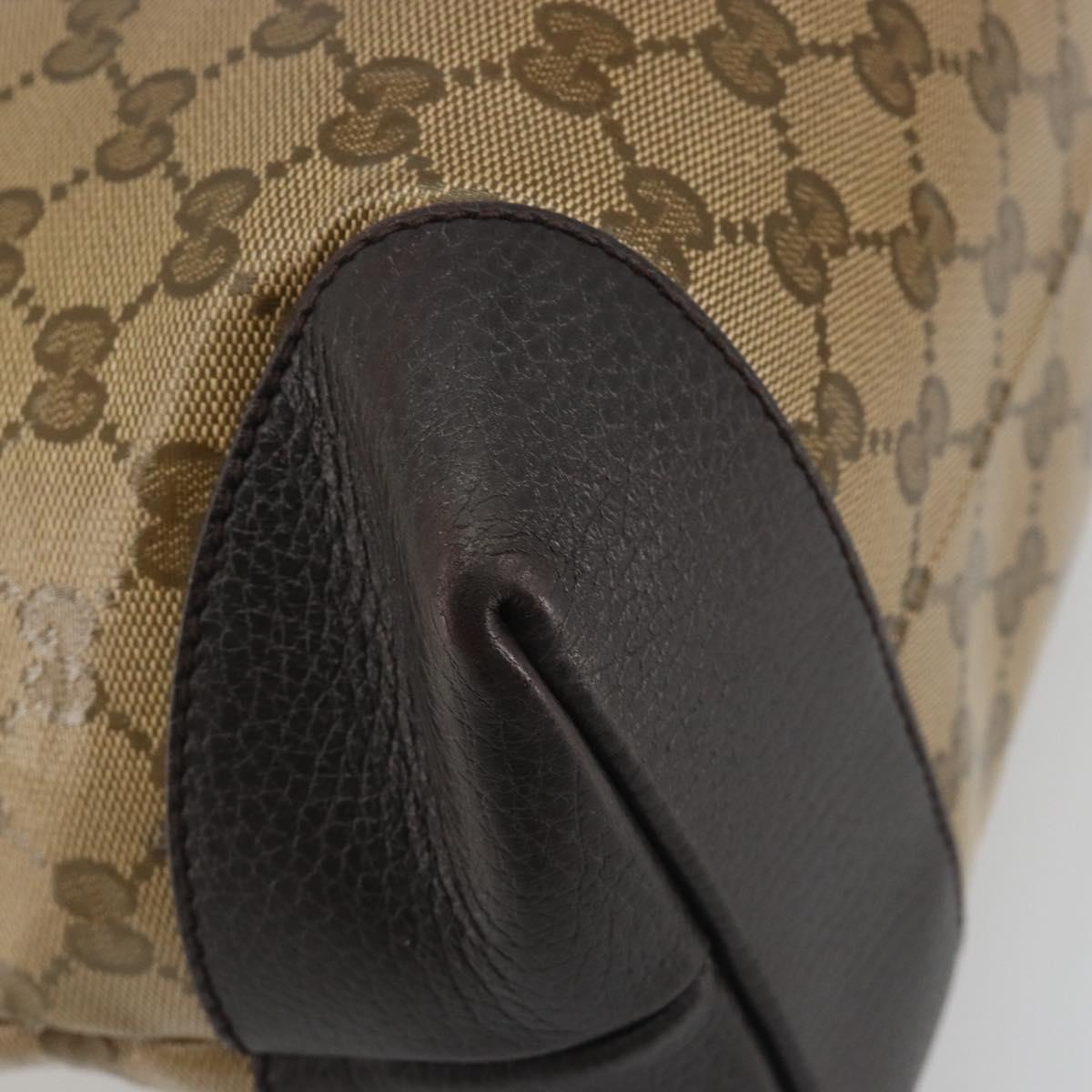 GUCCI GG Crystal Tote Bag Coated Canvas Outlet Beige Gold 353706 Auth 198678A