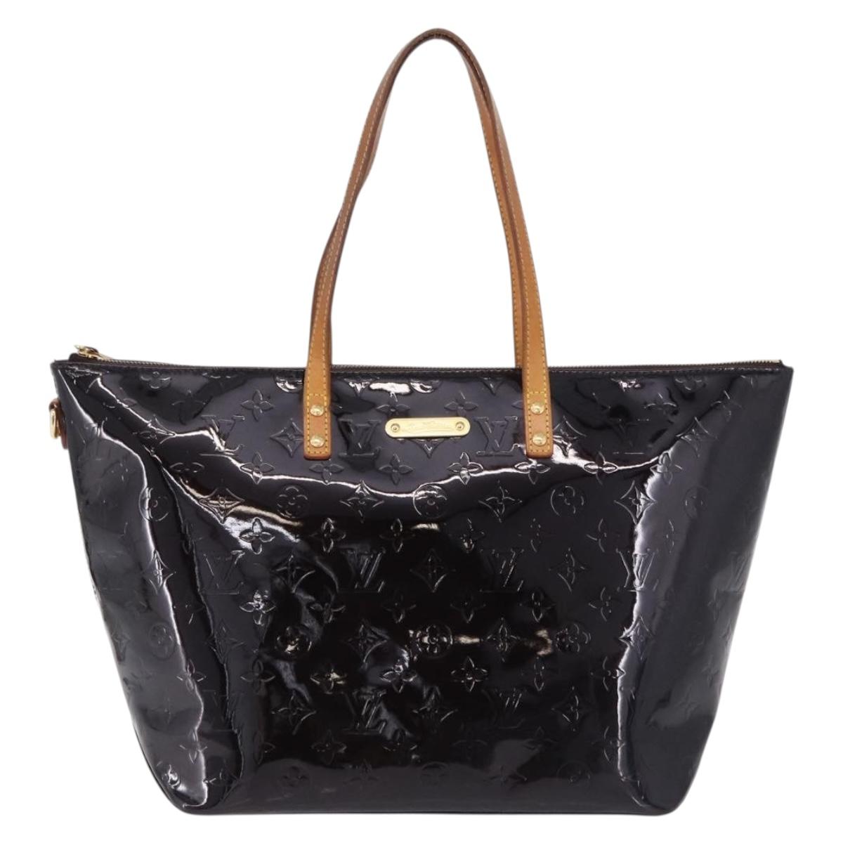 LOUIS VUITTON Monogram Vernis Bellevue GM Tote Bag Amarante M93589 Auth 198685A