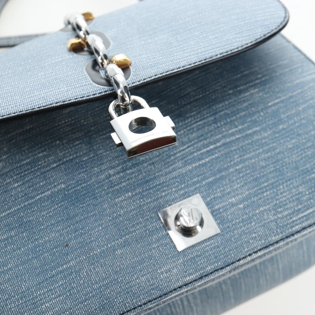 LOUIS VUITTON Epi Denim Chain It PM Shoulder Bag Blue M50271 LV Auth 198692SAM