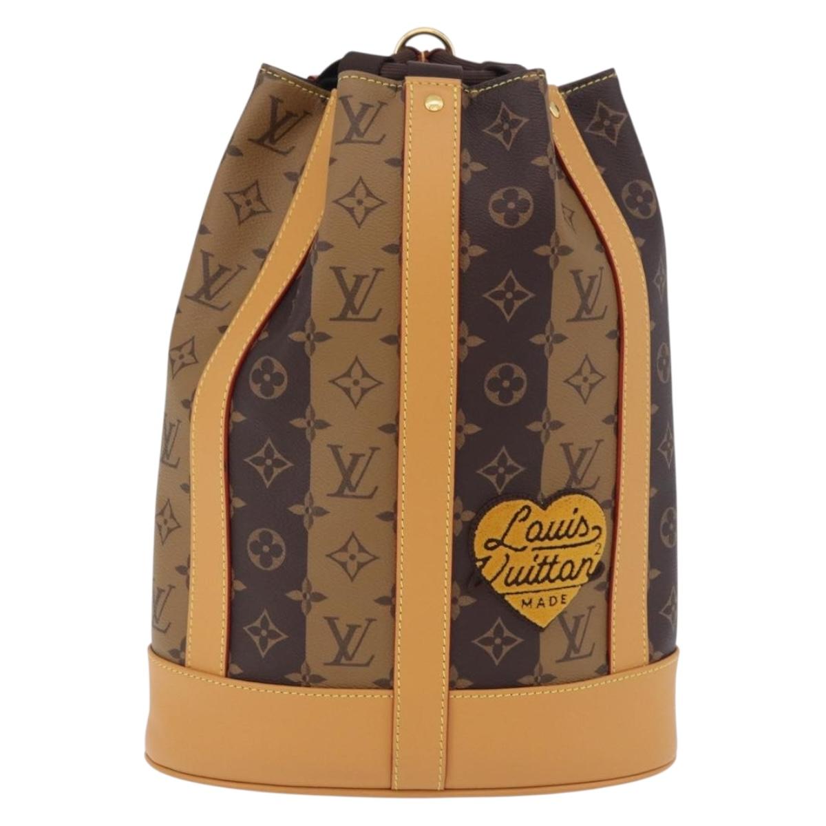 LOUIS VUITTON Monogram Stripe Randonnee Messenger Bag M45968 LV Auth 198698M