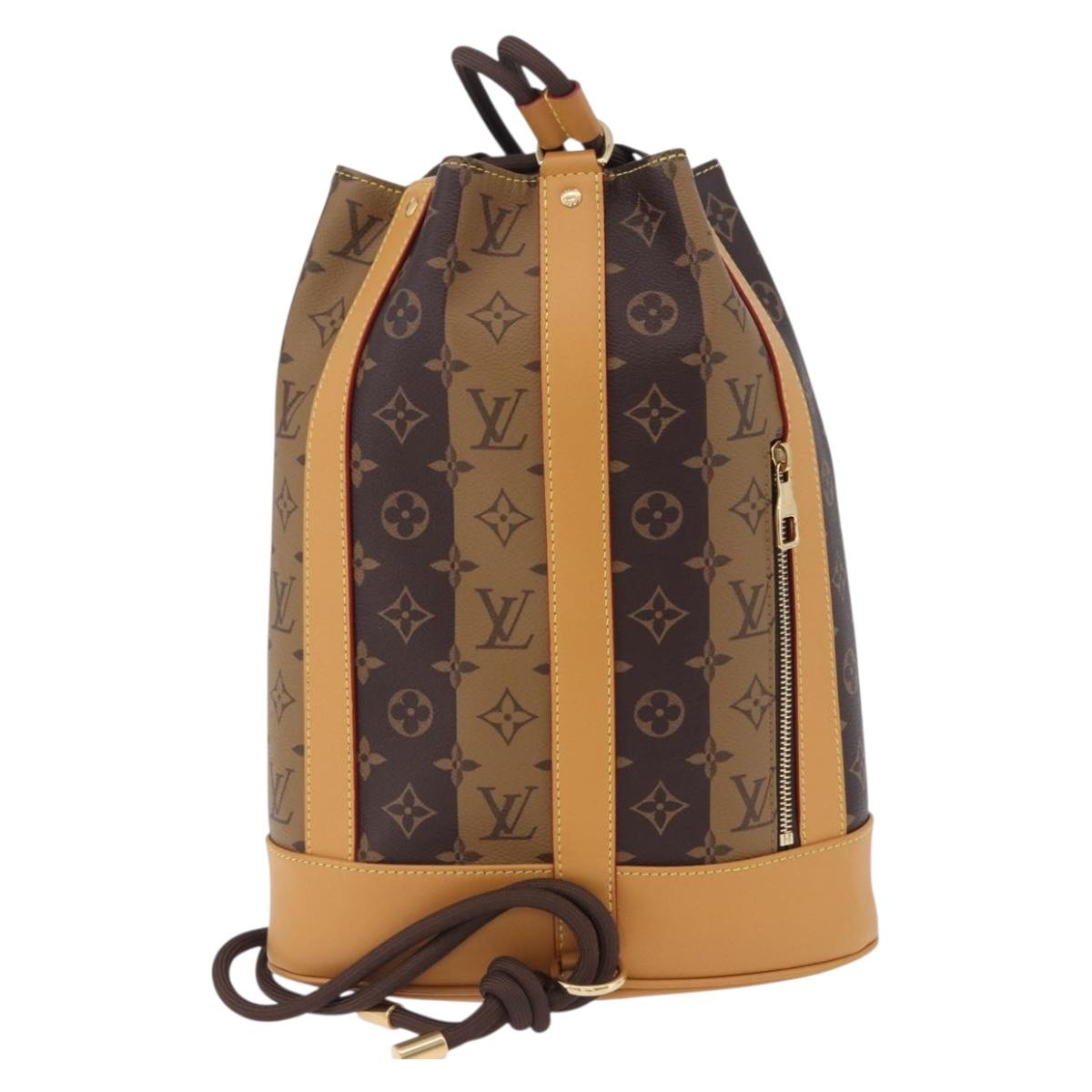 LOUIS VUITTON Monogram Stripe Randonnee Messenger Bag M45968 LV Auth 198698M