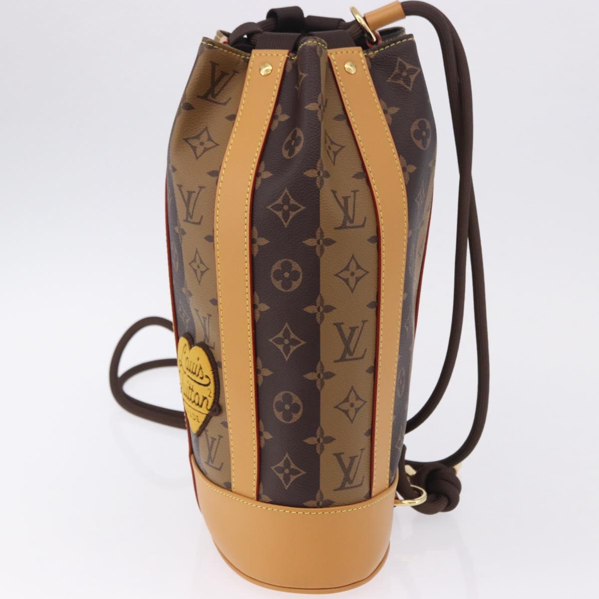LOUIS VUITTON Monogram Stripe Randonnee Messenger Bag M45968 LV Auth 198698M