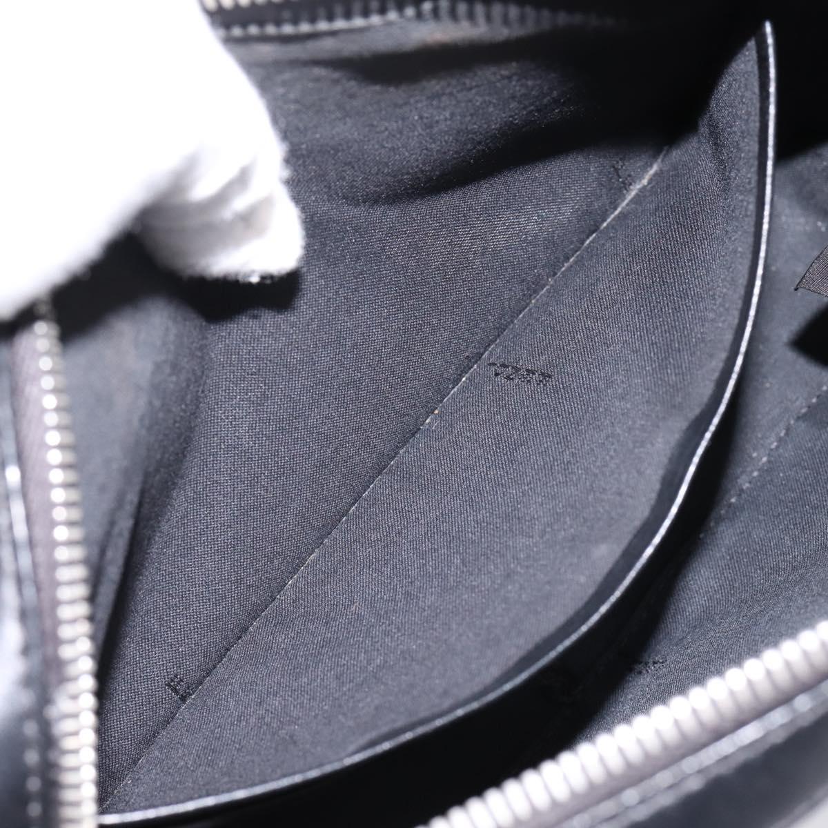 FENDI Zucca Canvas Diagonal Camera Case Bag PVC Brown Black Auth 198702V