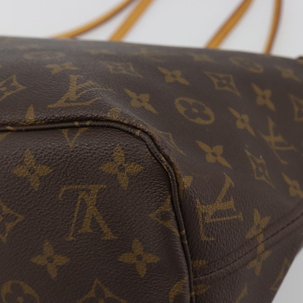 LOUIS VUITTON Monogram Neverfull MM Tote Bag M40156 LV Auth 198711