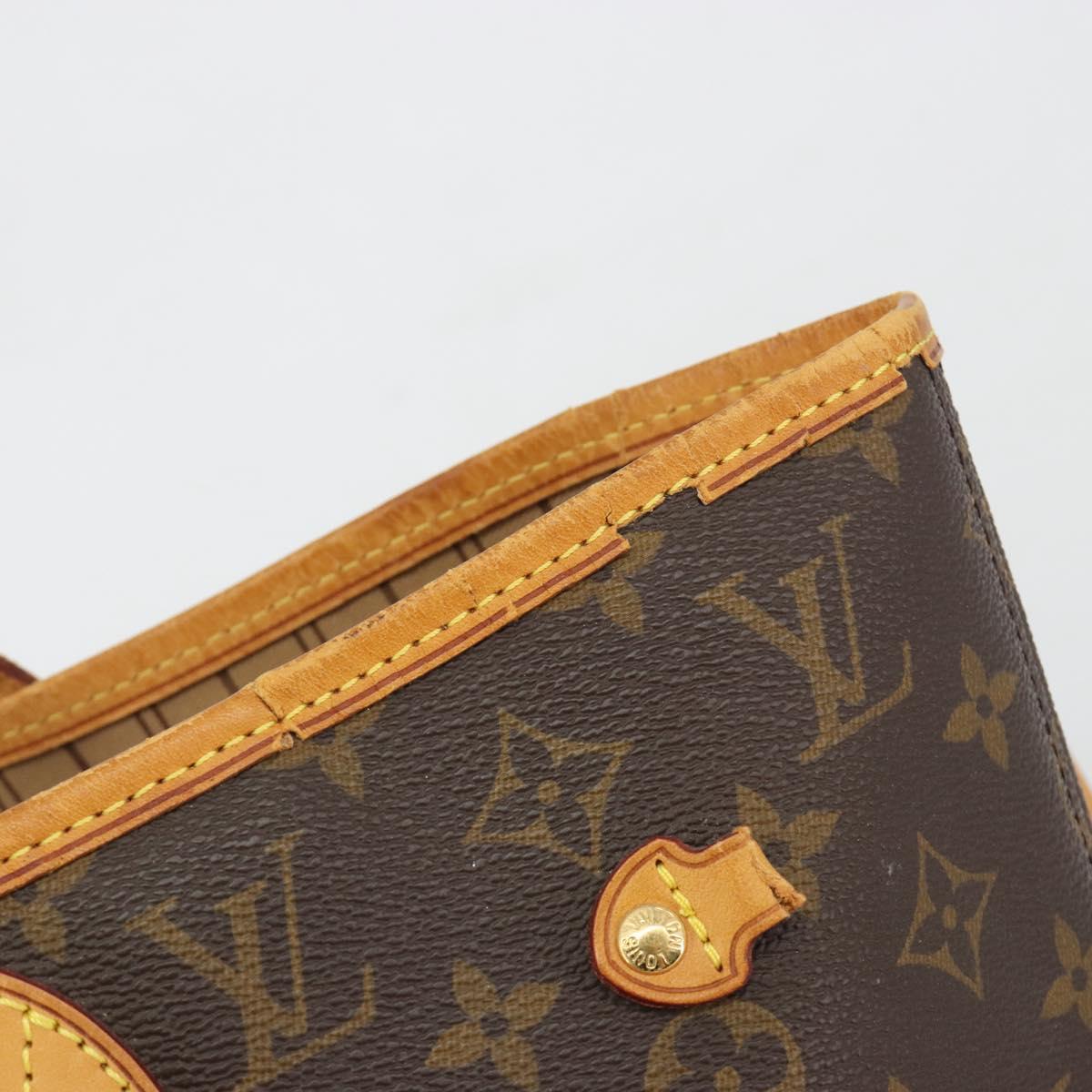 LOUIS VUITTON Monogram Neverfull MM Tote Bag M40156 LV Auth 198711
