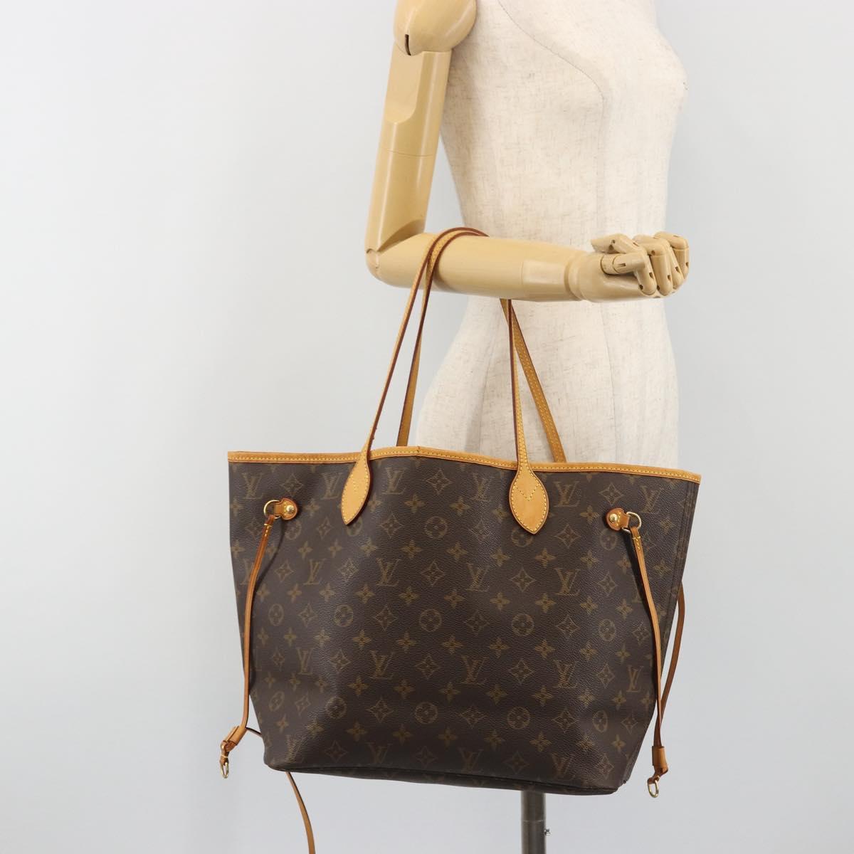 LOUIS VUITTON Monogram Neverfull MM Tote Bag M40156 LV Auth 198711