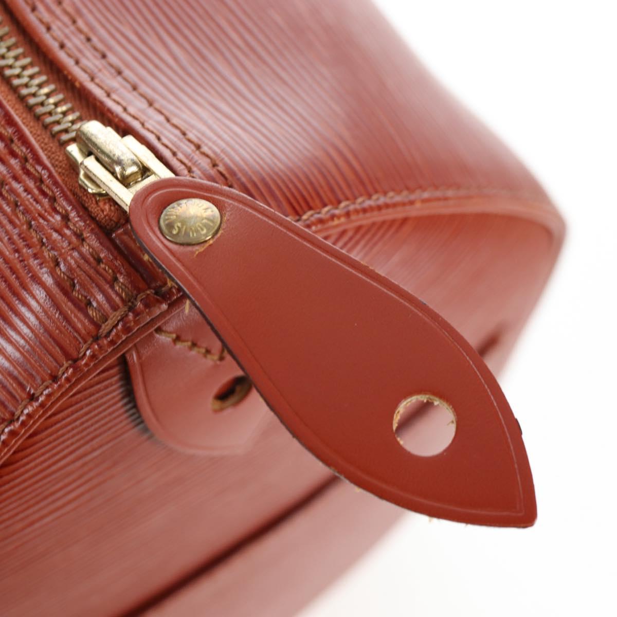 LOUIS VUITTON Epi Speedy 40 Hand Bag Brown Kenya M42983 LV Auth 198713V