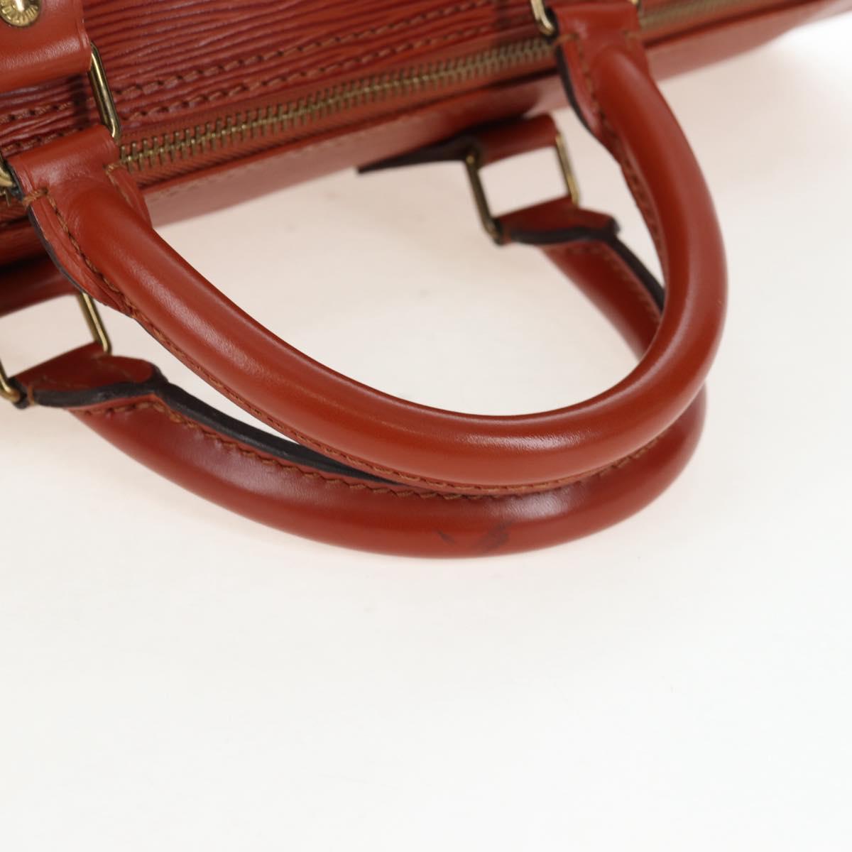 LOUIS VUITTON Epi Speedy 40 Hand Bag Brown Kenya M42983 LV Auth 198713V
