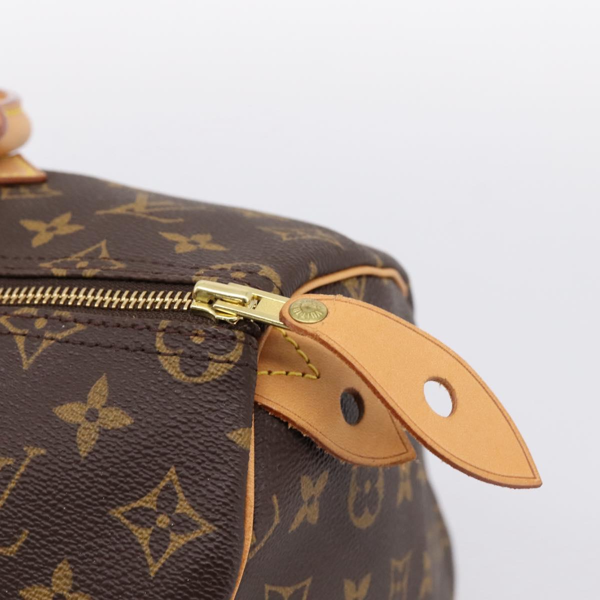 LOUIS VUITTON Monogram Speedy 35 Hand Bag M41524 LV Auth 198714V