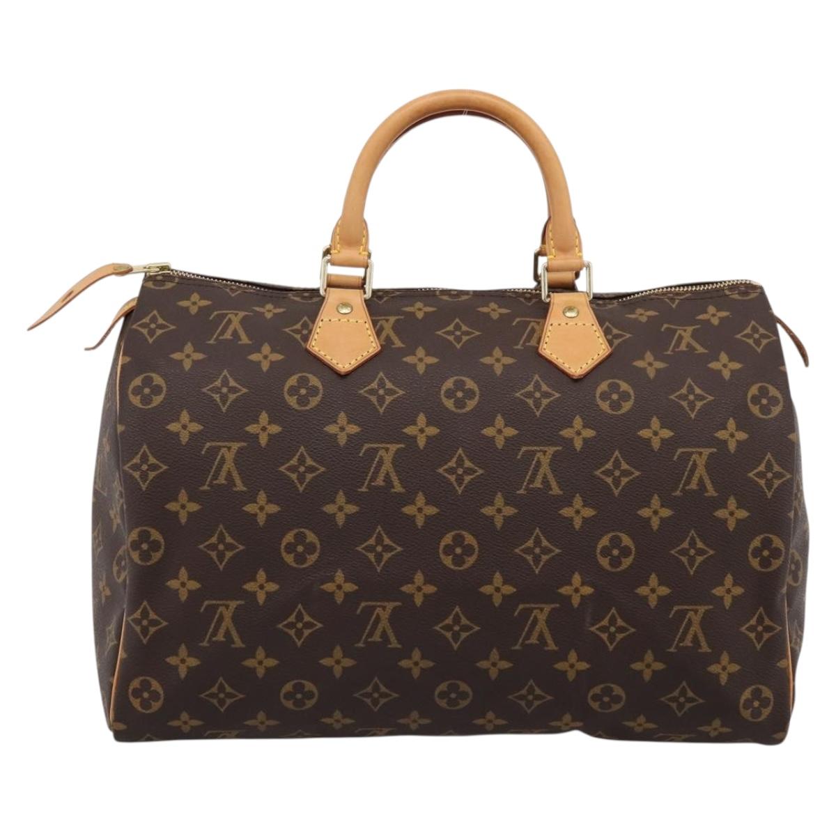 LOUIS VUITTON Monogram Speedy 35 Hand Bag M41524 LV Auth 198714V