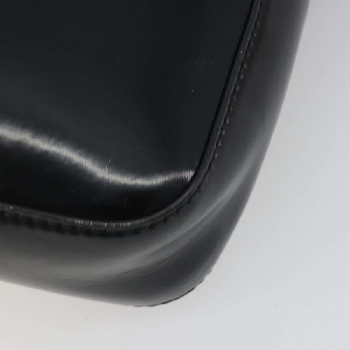 BURBERRY Thornton Messenger Shoulder Bag PVC Canvas Black Auth 198717A