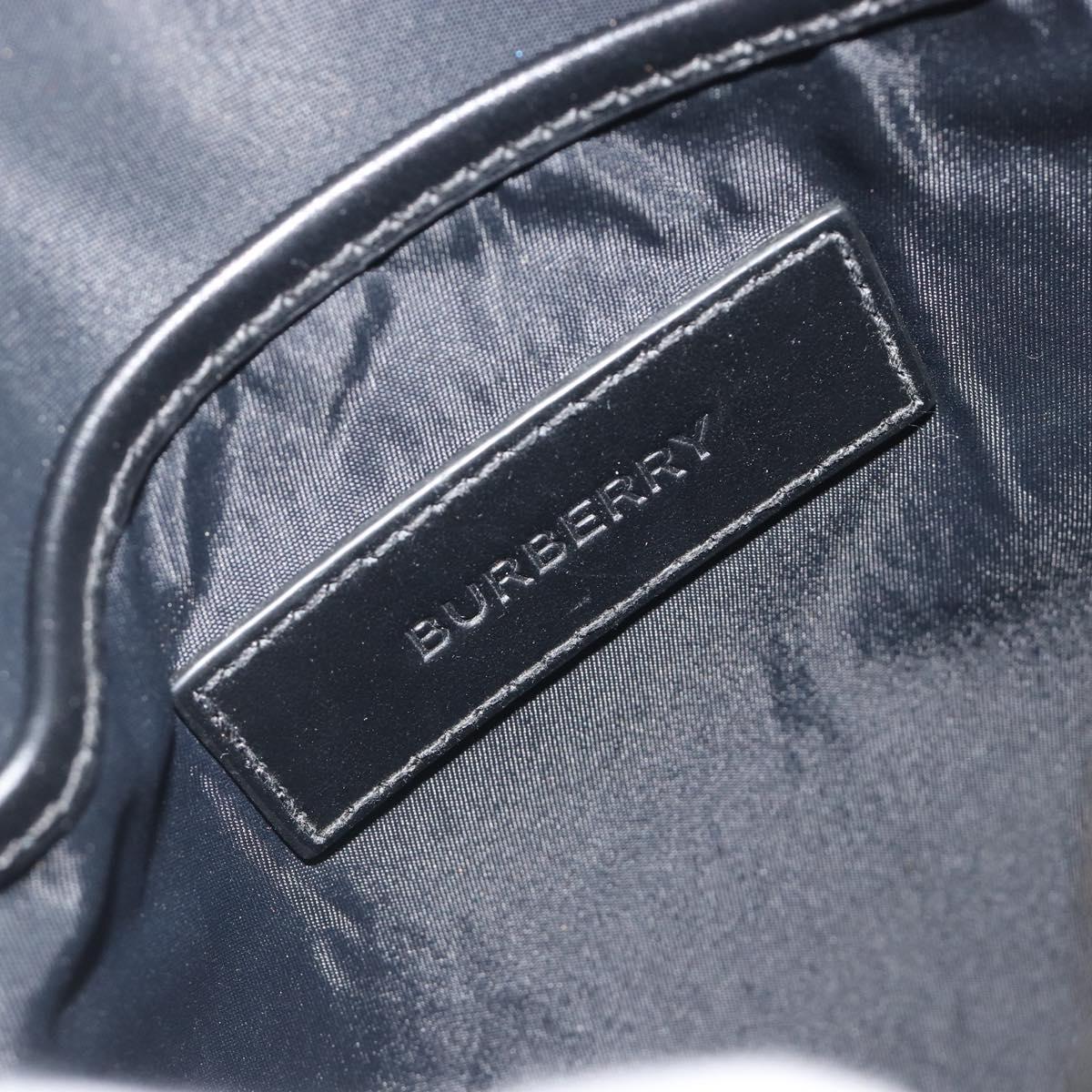 BURBERRY Thornton Messenger Shoulder Bag PVC Canvas Black Auth 198717A