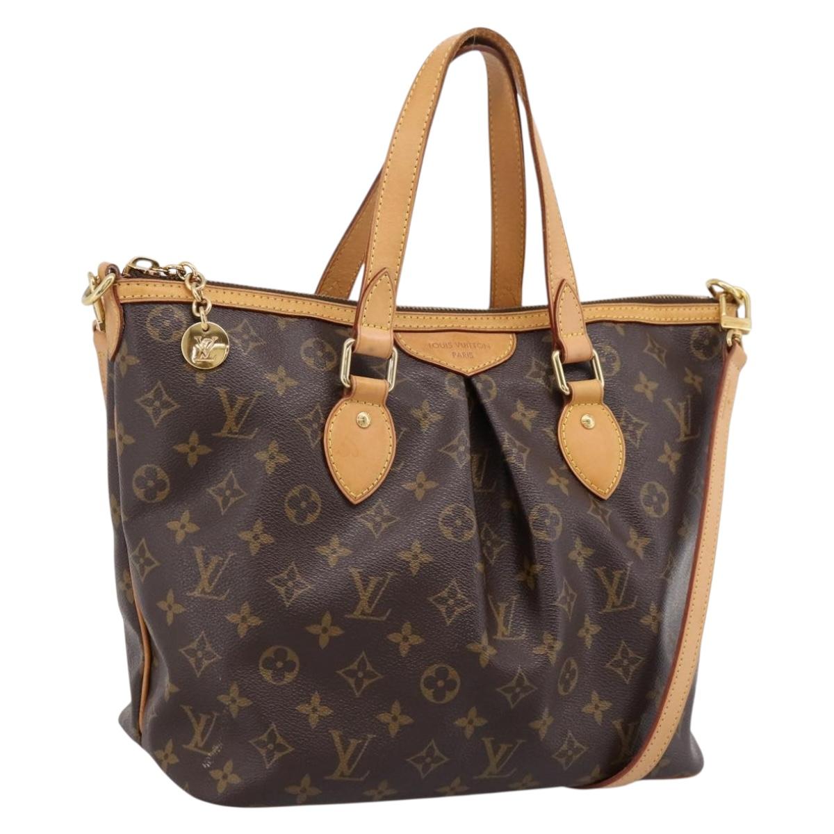 LOUIS VUITTON Monogram Palermo PM Tote Bag M40145 LV Auth 198725A