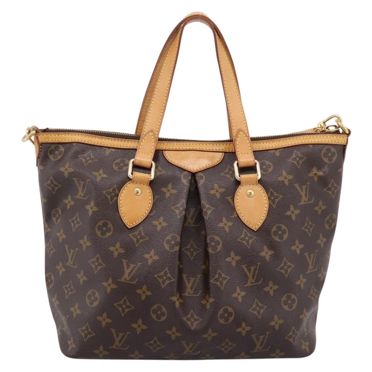 LOUIS VUITTON Monogram Palermo PM Tote Bag M40145 LV Auth 198725A