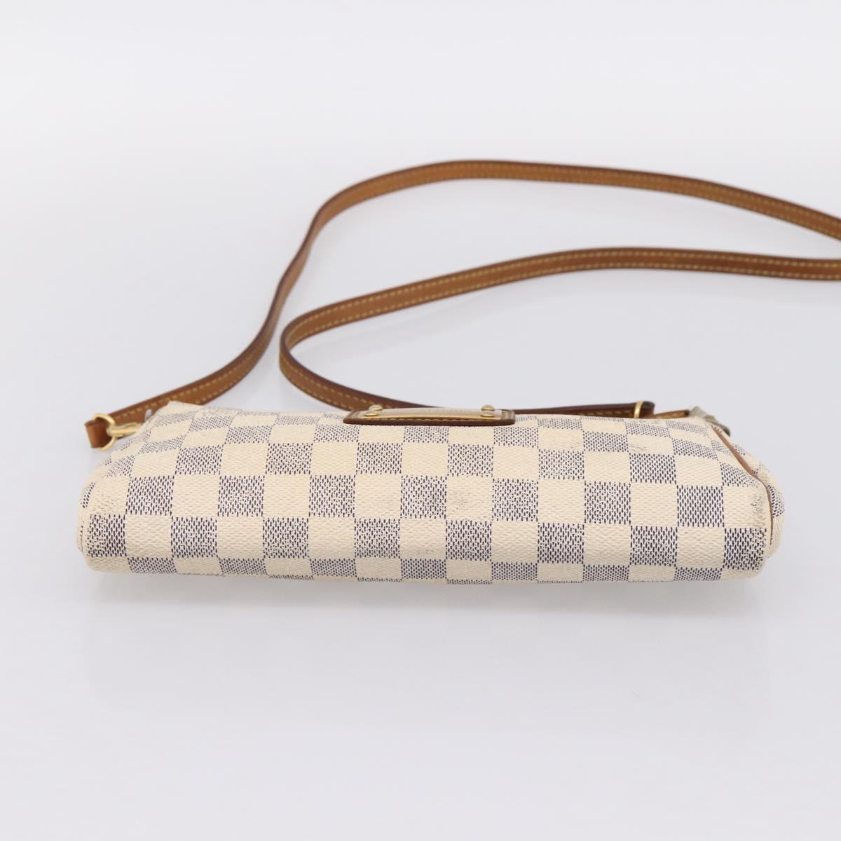 LOUIS VUITTON Damier Azur Eva Shoulder Bag 2way N55214 LV Auth 198727