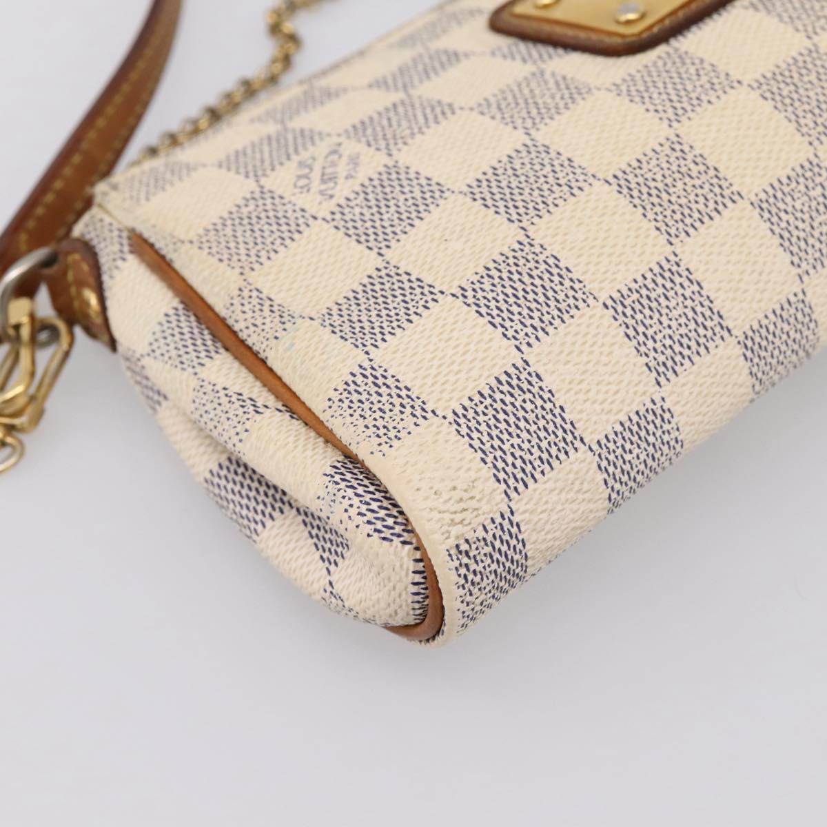 LOUIS VUITTON Damier Azur Eva Shoulder Bag 2way N55214 LV Auth 198727
