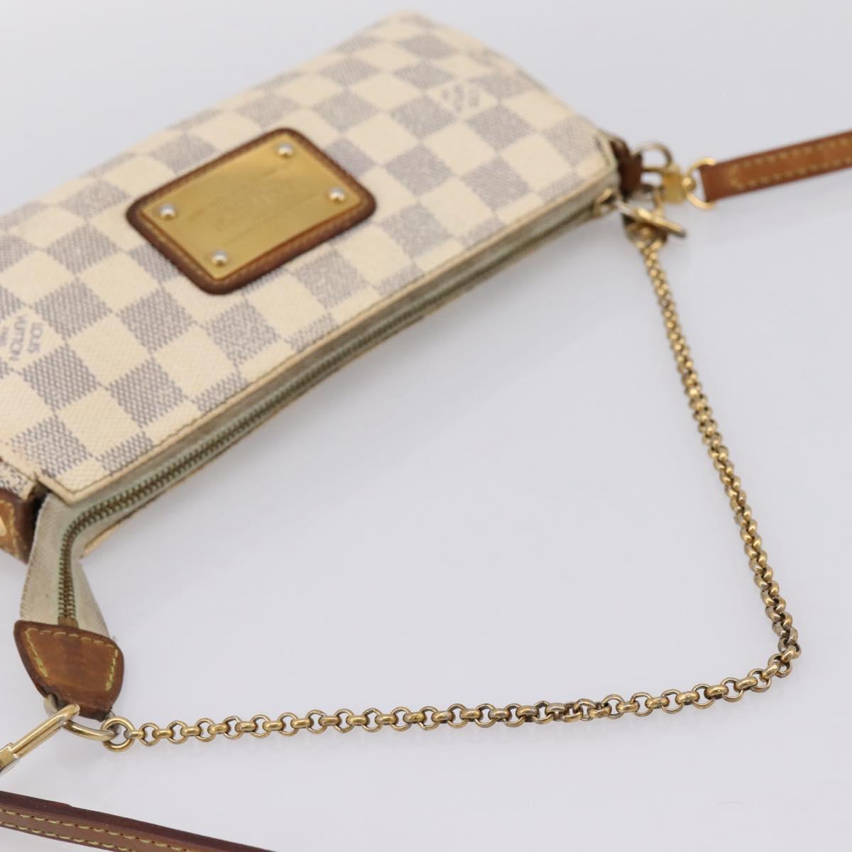 LOUIS VUITTON Damier Azur Eva Shoulder Bag 2way N55214 LV Auth 198727