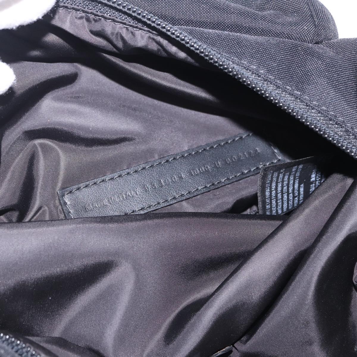 BALENCIAGA Waist Bag Nylon Black Silver 533009 Auth 198730A