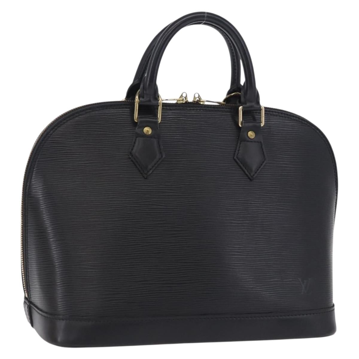 LOUIS VUITTON Epi Alma Hand Bag Noir Black M52142 LV Auth 198747V