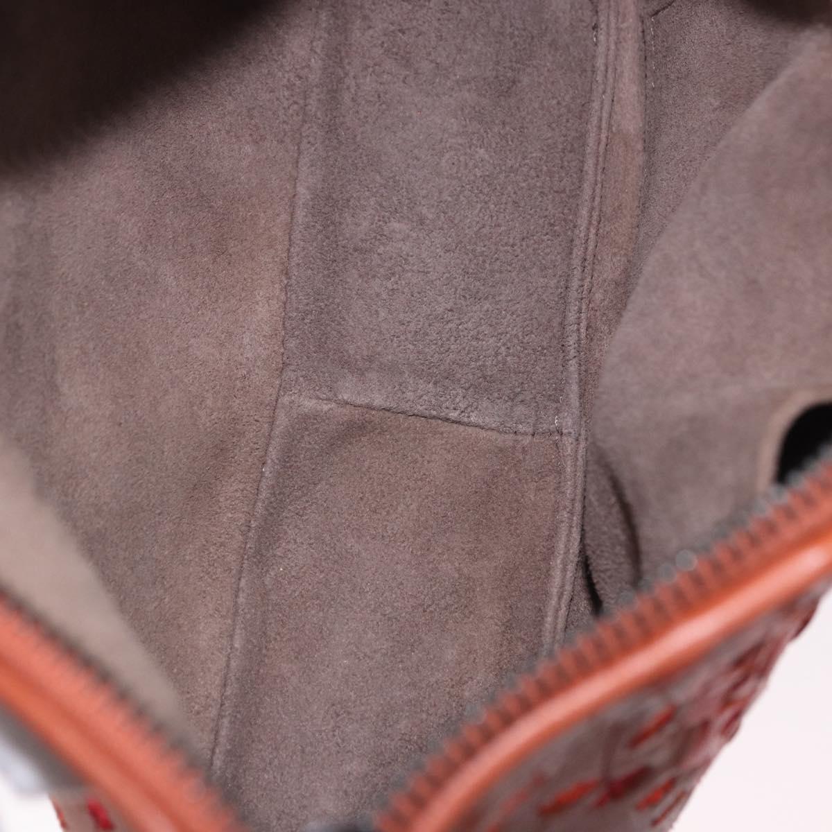 BOTTEGA VENETA INTRECCIATO Shoulder Bag Leather Brown Auth 198750M