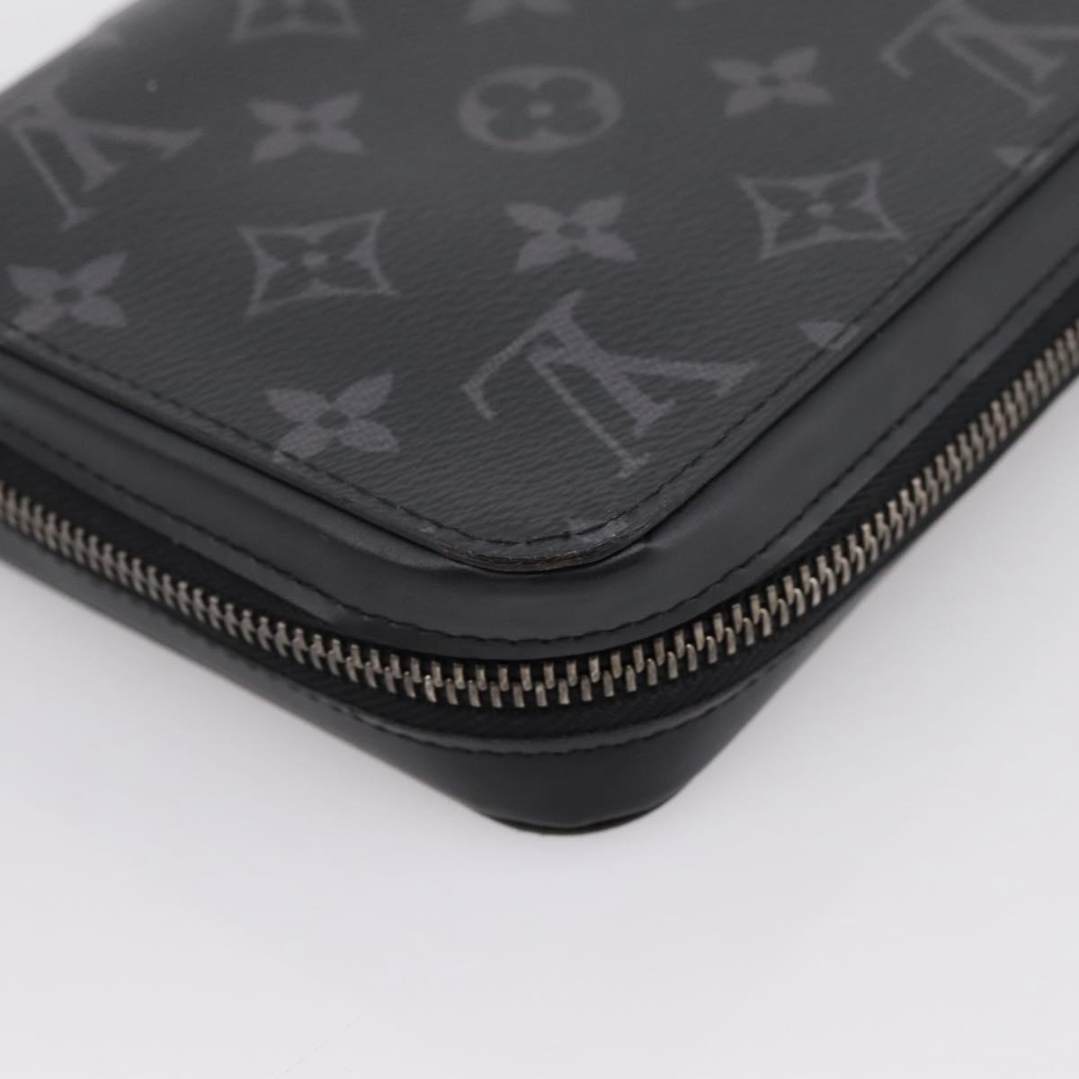 LOUIS VUITTON Monogram Eclipse Zippy XL Travel Case M61698 LV Auth 198756V