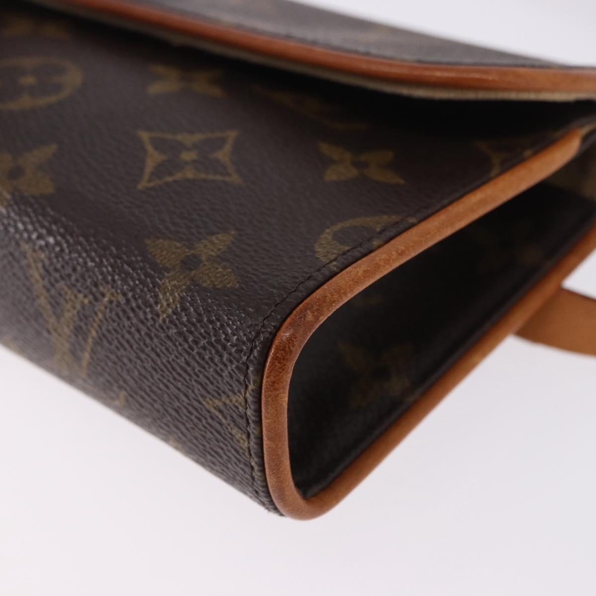 LOUIS VUITTON Monogram Pochette Florentine Waist bag M51855 LV Auth 198758A