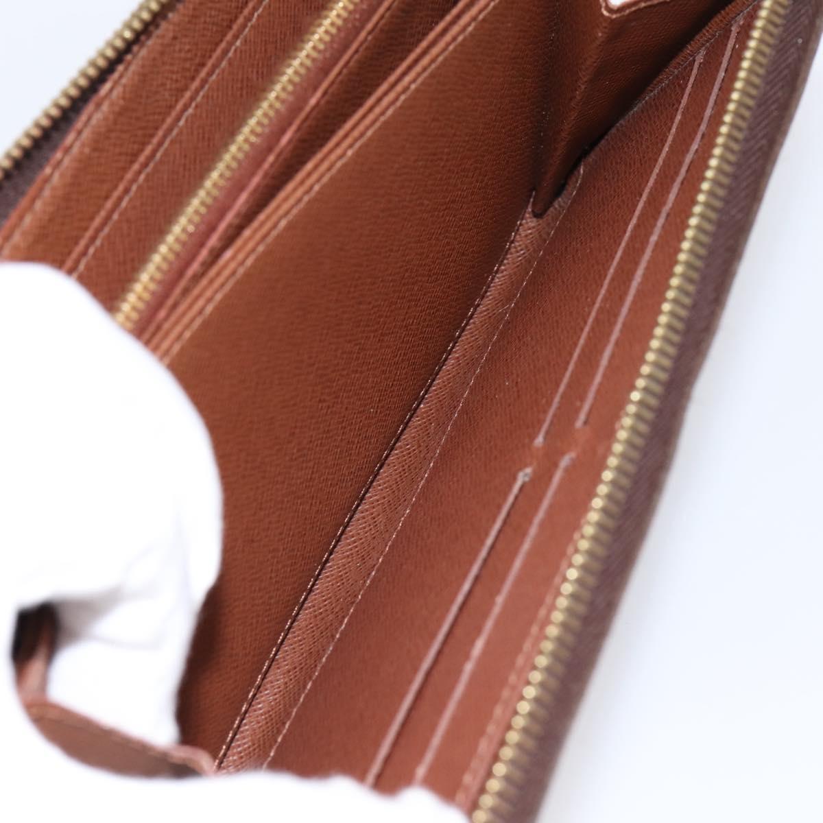 LOUIS VUITTON Monogram Zippy Wallet Long Wallet M42616 LV Auth 198765
