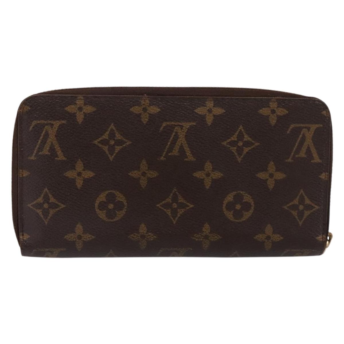 LOUIS VUITTON Monogram Zippy Wallet Long Wallet M42616 LV Auth 198765