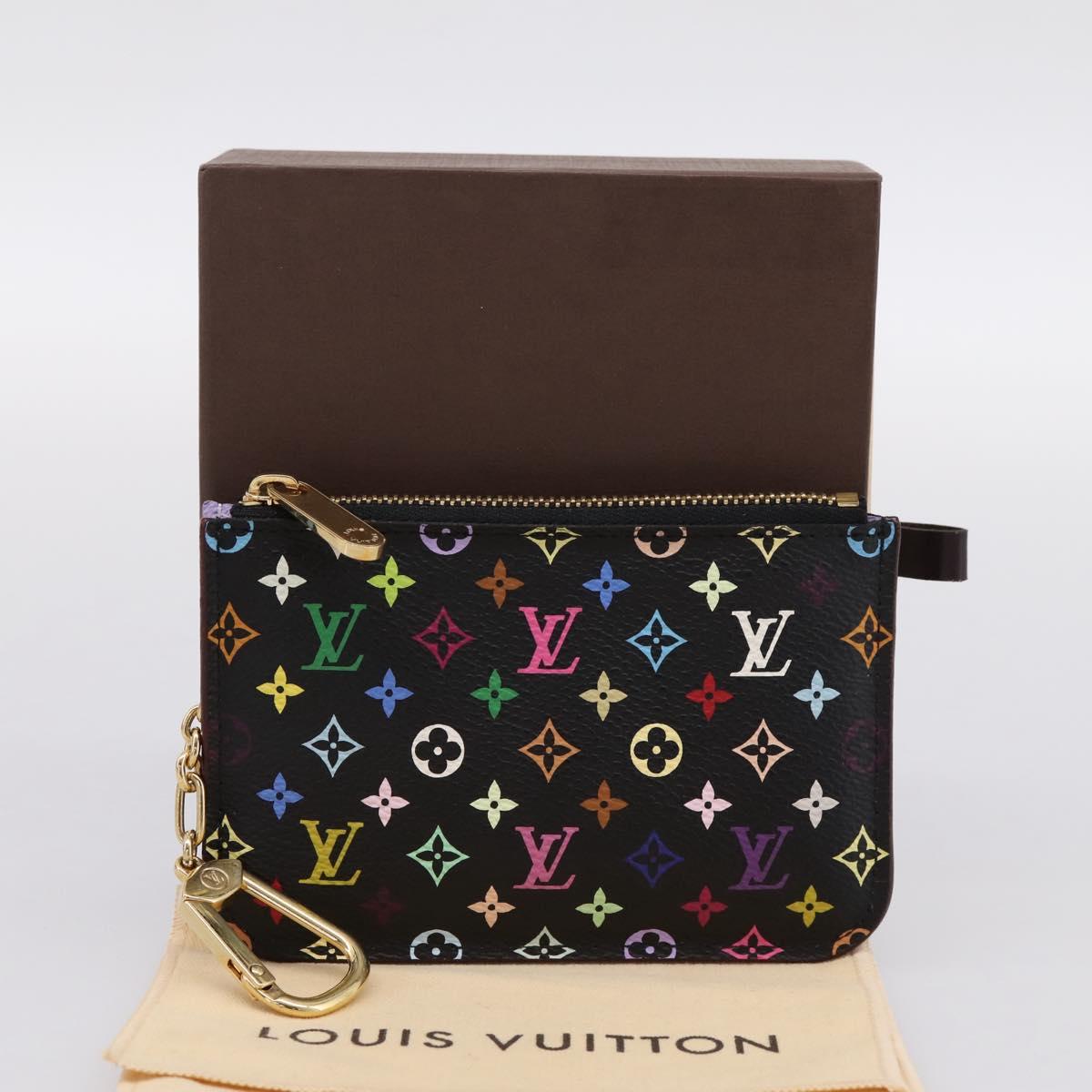 LOUIS VUITTON Monogram Multicolor Pochette Cles NM Purse M60279 Auth 198771V