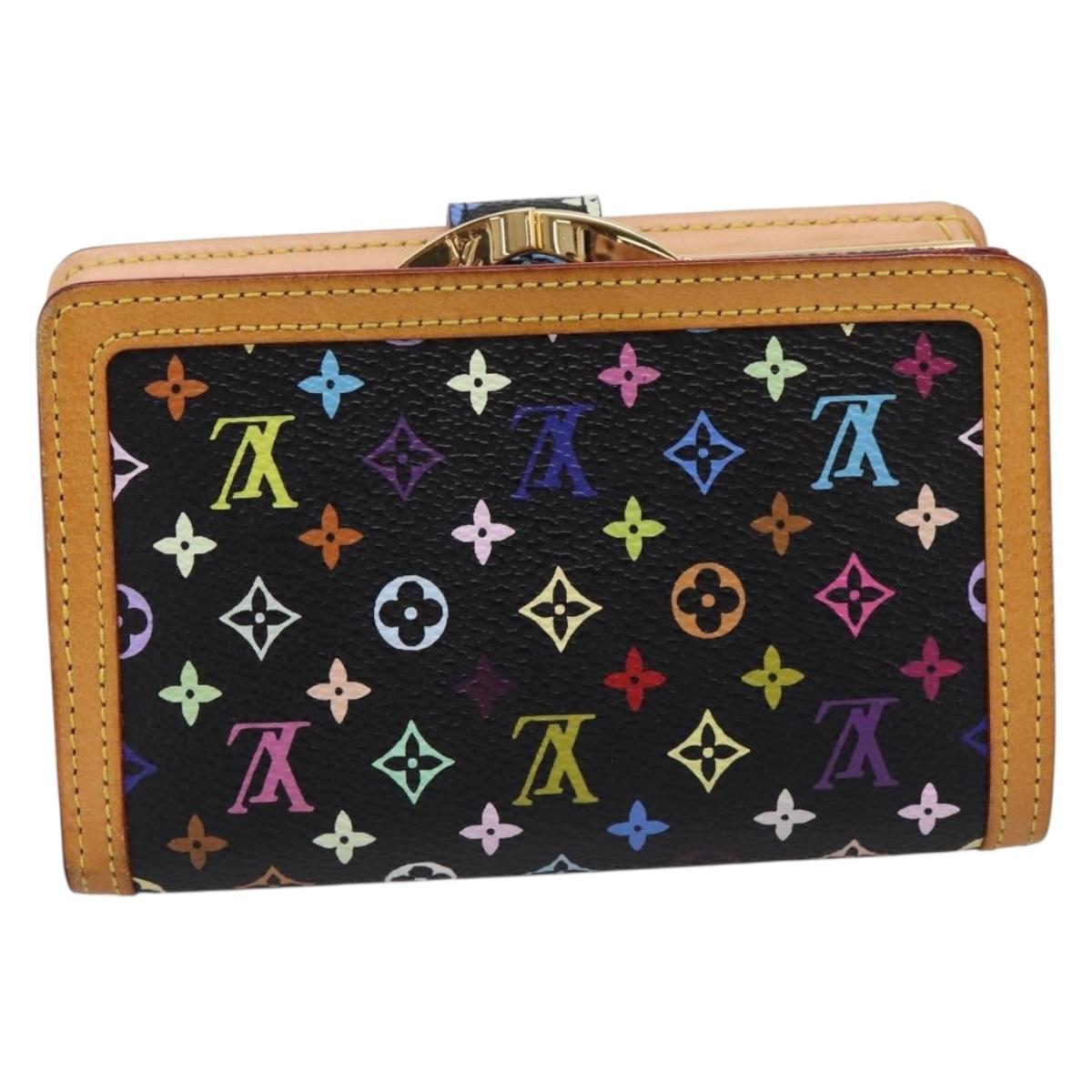 LOUIS VUITTON Multicolor Portefeuille Viennois Wallet M92988 LV Auth 198774V