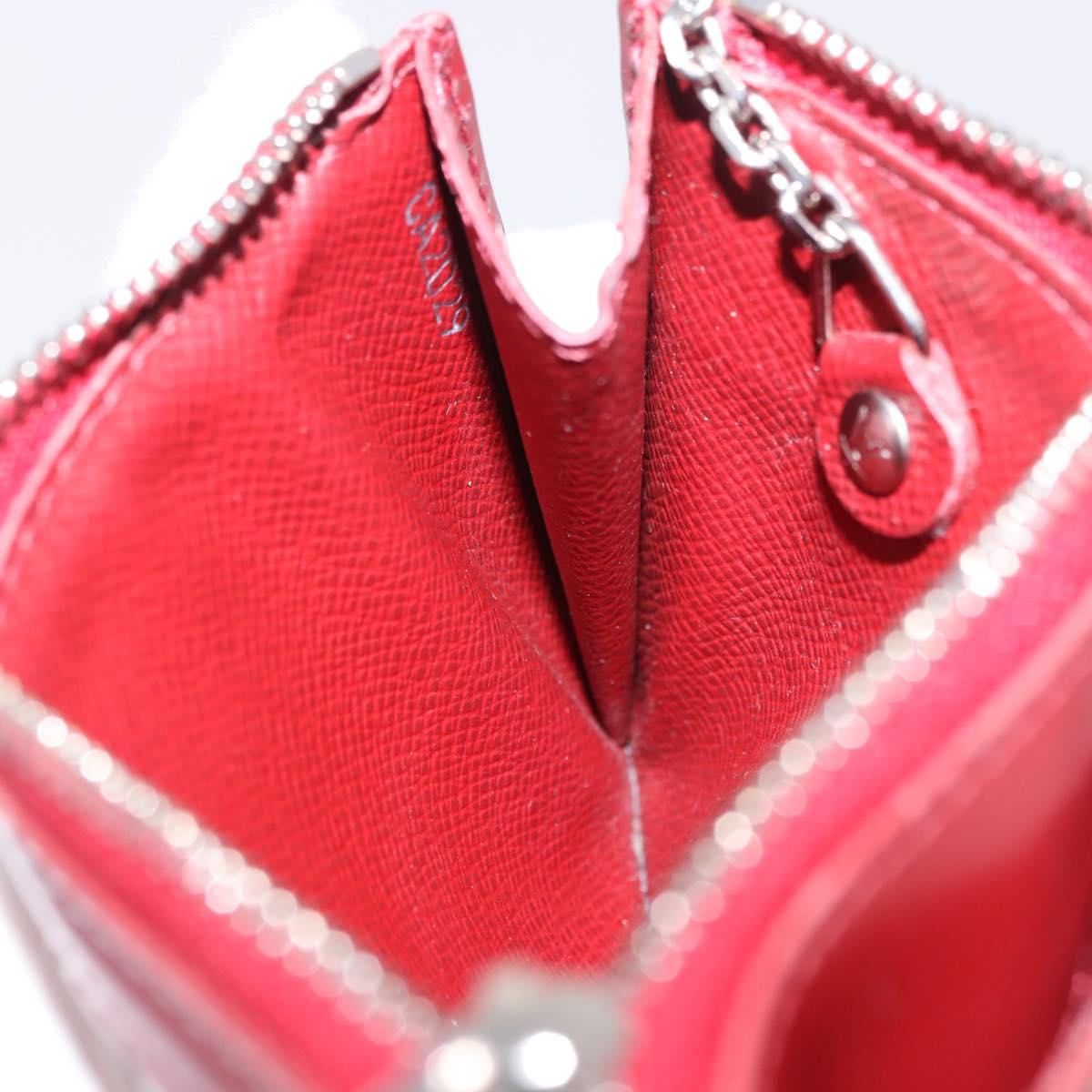 LOUIS VUITTON Epi Pochette Cles Coin Purse Ruby LV Auth 198779A