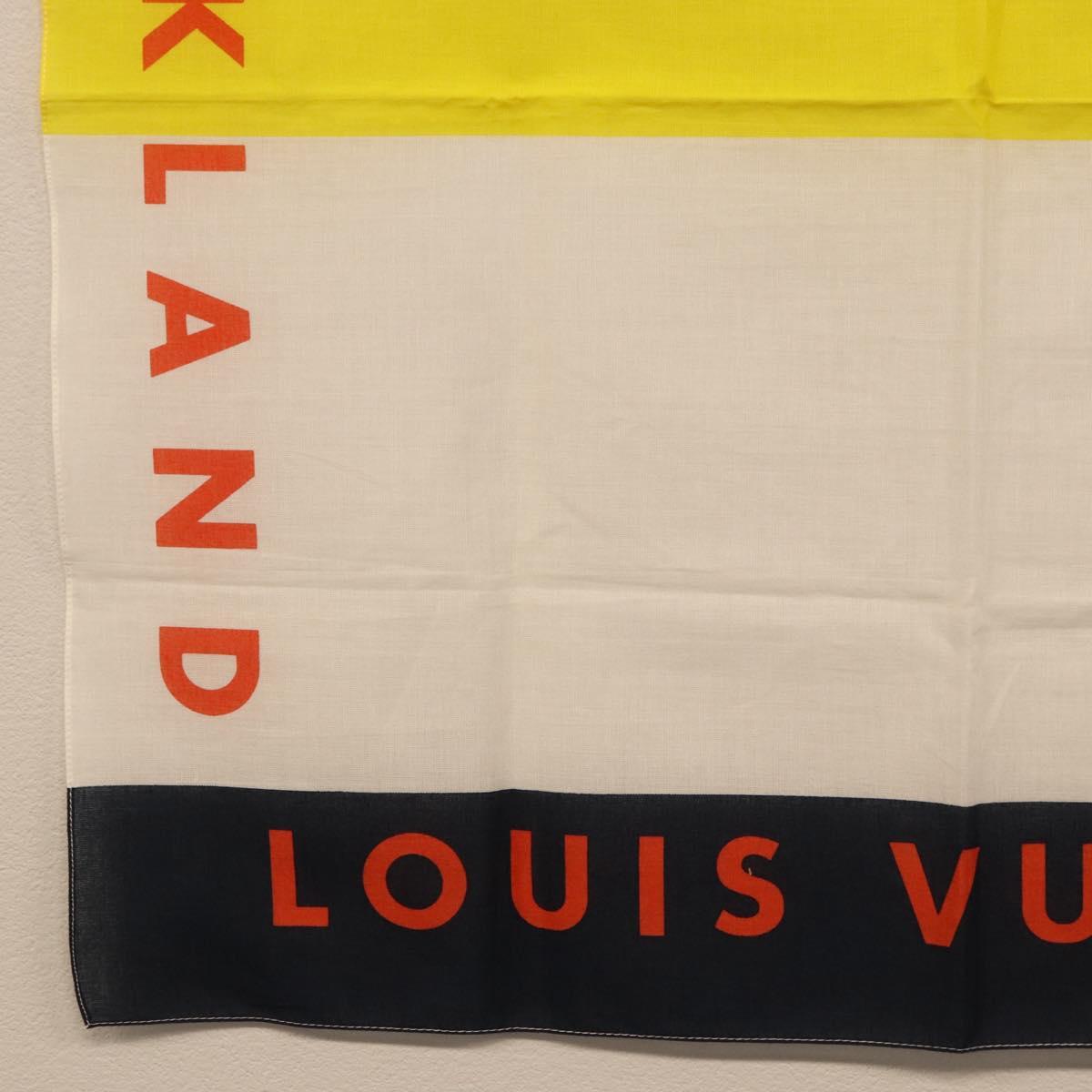 LOUIS VUITTON LV Cup Handkerchief Cotton Yellow LV Auth 198783A