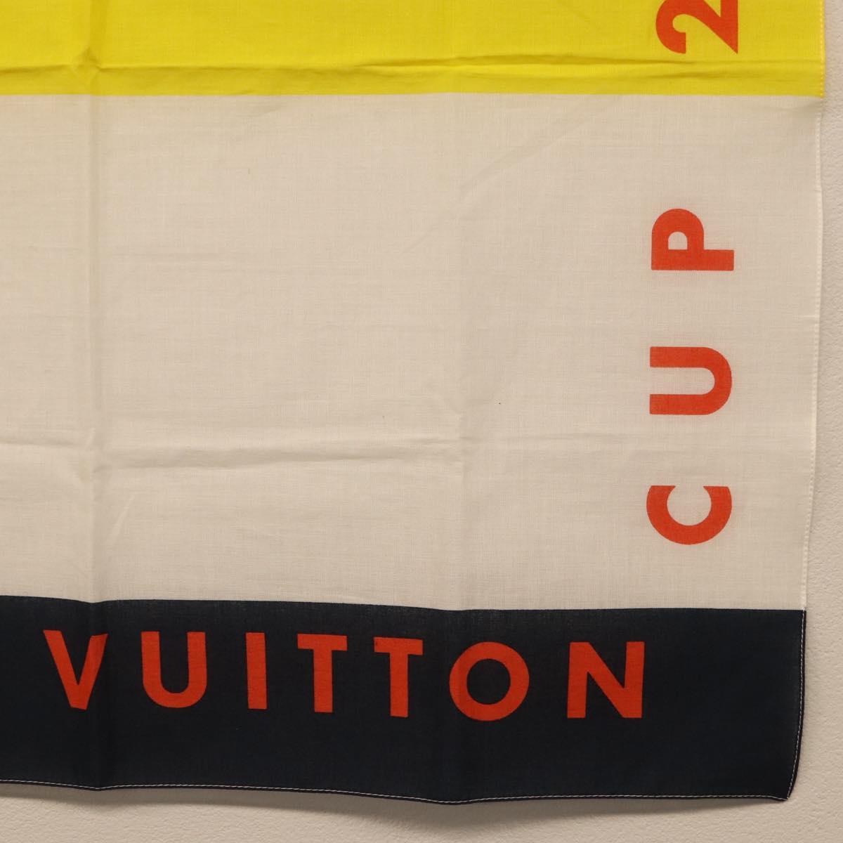 LOUIS VUITTON LV Cup Handkerchief Cotton Yellow LV Auth 198783A