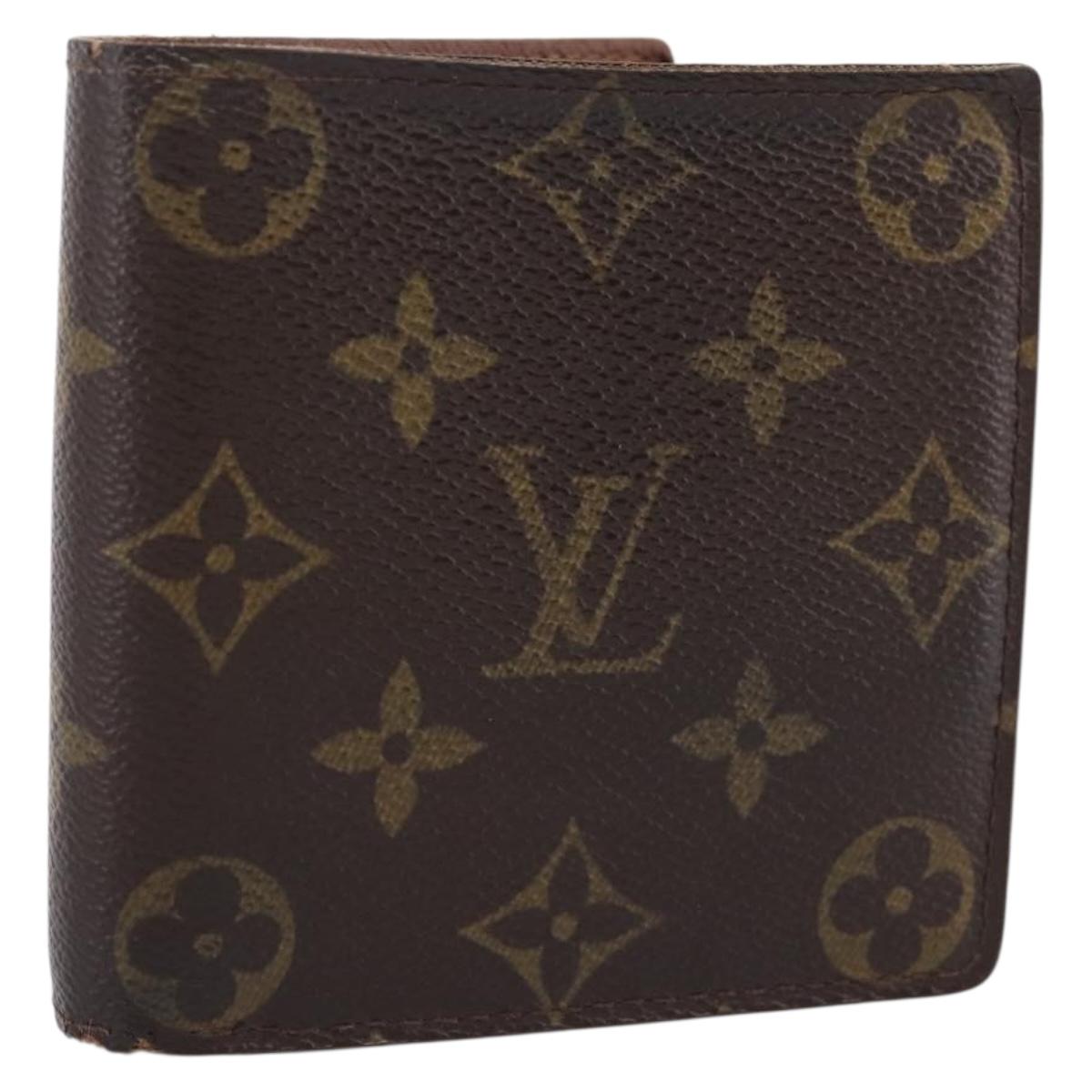 LOUIS VUITTON Monogram PortefeuilleMarco Bifold Wallet M61675 LV Auth 198785