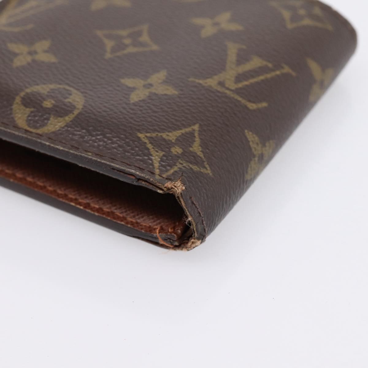 LOUIS VUITTON Monogram PortefeuilleMarco Bifold Wallet M61675 LV Auth 198785