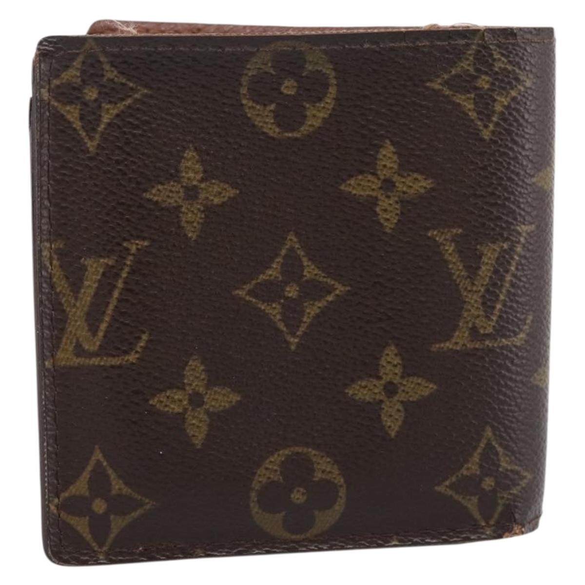 LOUIS VUITTON Monogram PortefeuilleMarco Bifold Wallet M61675 LV Auth 198785