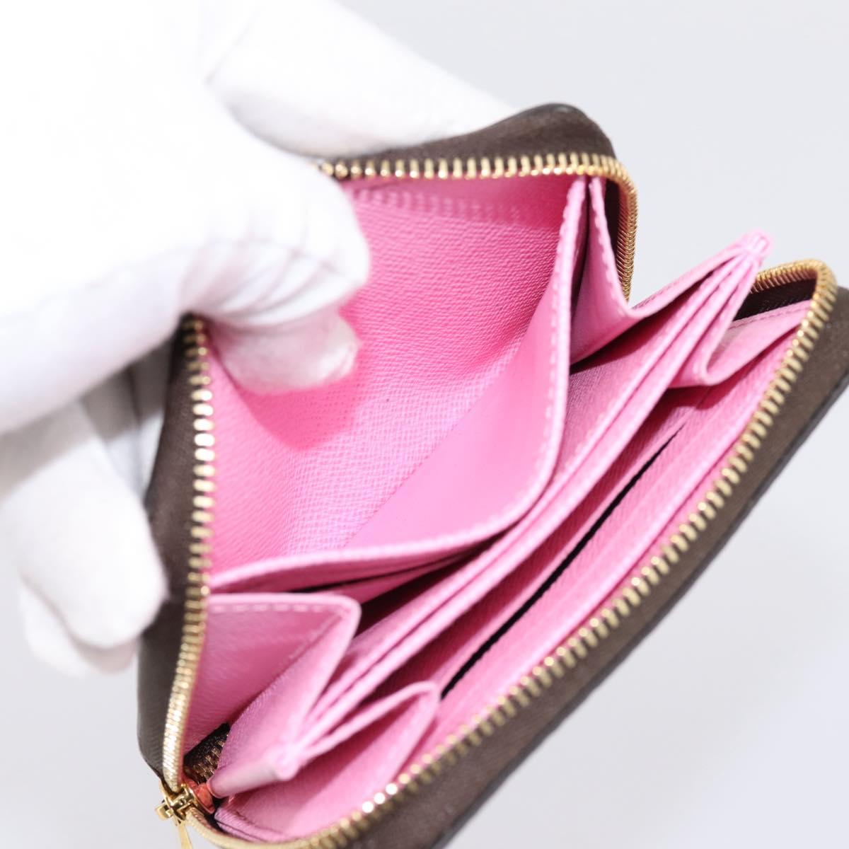 LOUIS VUITTON Damier Ebene Zippy Coin Purse N40721 LV Auth 198788M