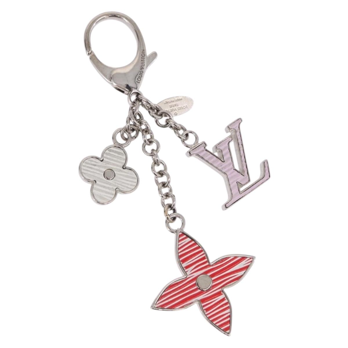 LOUIS VUITTON Bijou Sac Fleur de Epi BB Key Holder metal M64536 LV Auth 198804M