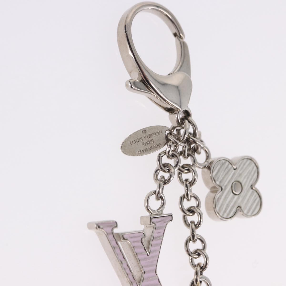 LOUIS VUITTON Bijou Sac Fleur de Epi BB Key Holder metal M64536 LV Auth 198804M