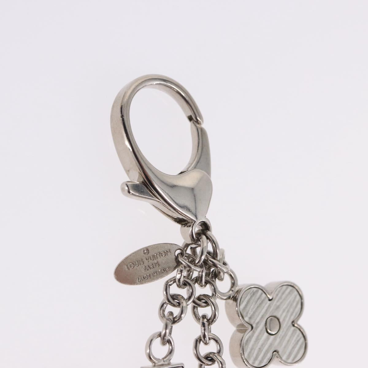 LOUIS VUITTON Bijou Sac Fleur de Epi BB Key Holder metal M64536 LV Auth 198804M