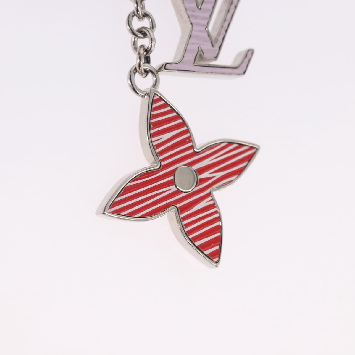 LOUIS VUITTON Bijou Sac Fleur de Epi BB Key Holder metal M64536 LV Auth 198804M