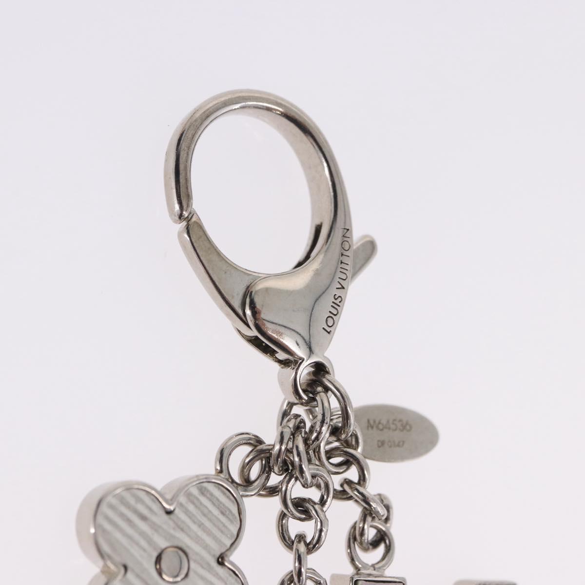 LOUIS VUITTON Bijou Sac Fleur de Epi BB Key Holder metal M64536 LV Auth 198804M