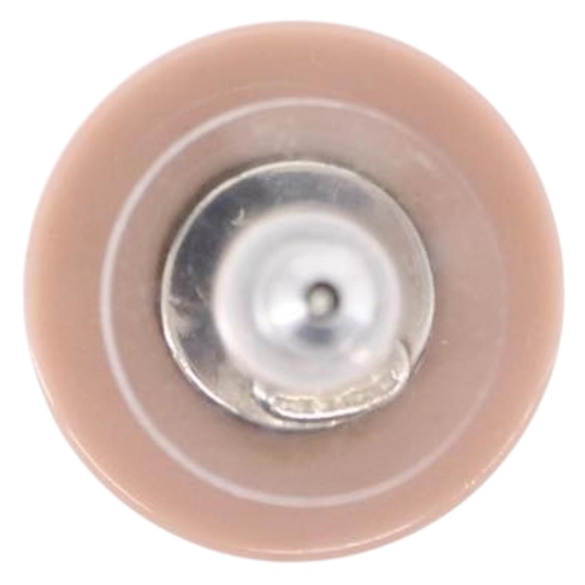 CHANEL Pierce Plastic Pink CC Auth 198812A