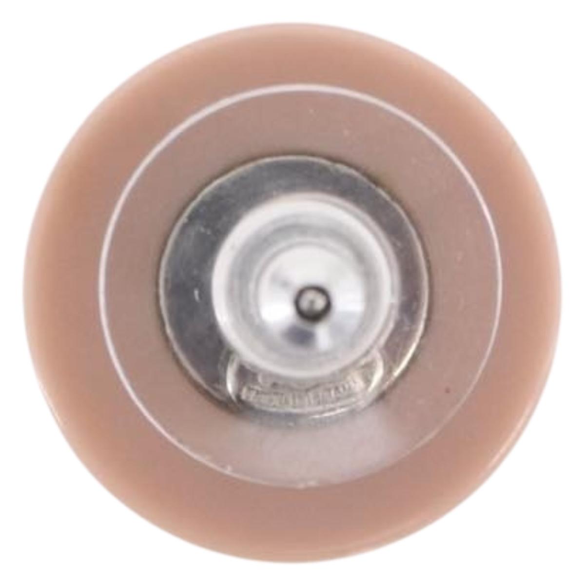 CHANEL Pierce Plastic Pink CC Auth 198812A