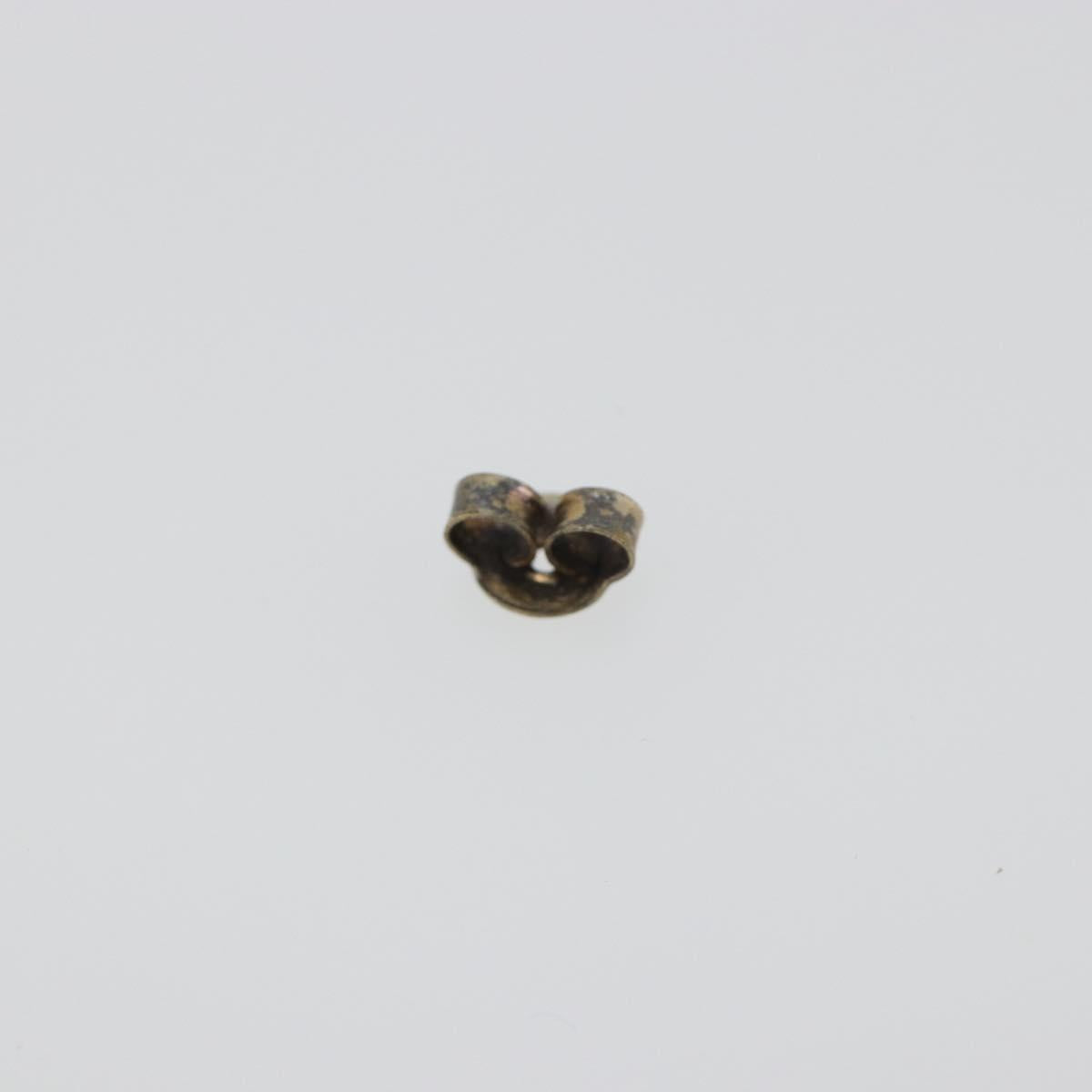 CHANEL Pierce Metal Silver CC Auth 198817