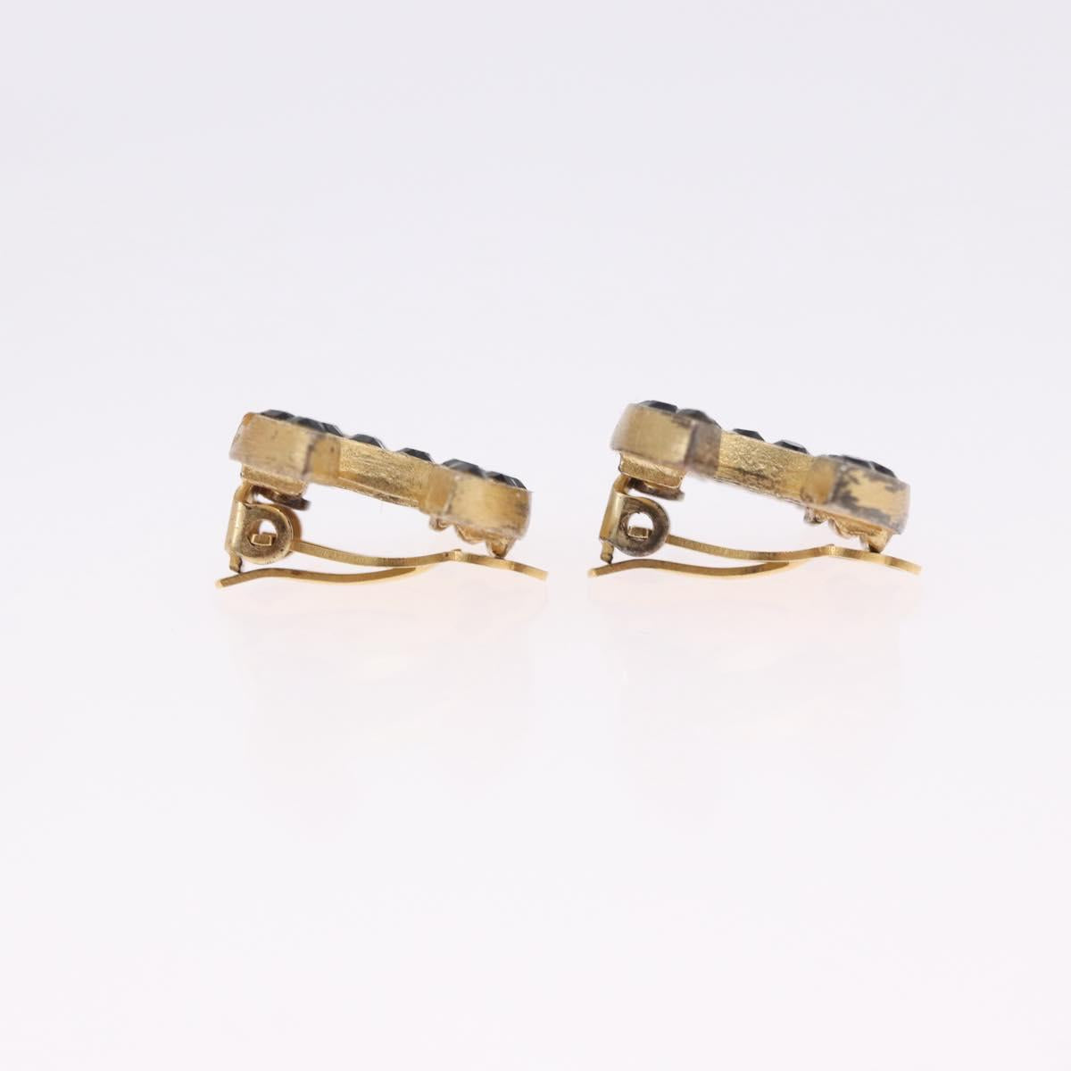 CHANEL Earring metal Gold Tone CC Auth 198849V