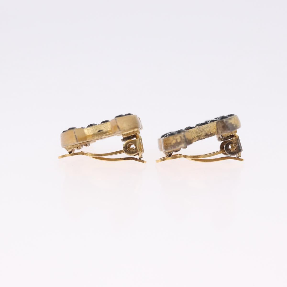 CHANEL Earring metal Gold Tone CC Auth 198849V